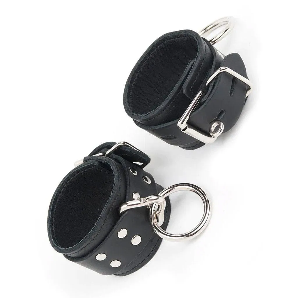 Premium Leather Cuffs w/ Locking Buckle