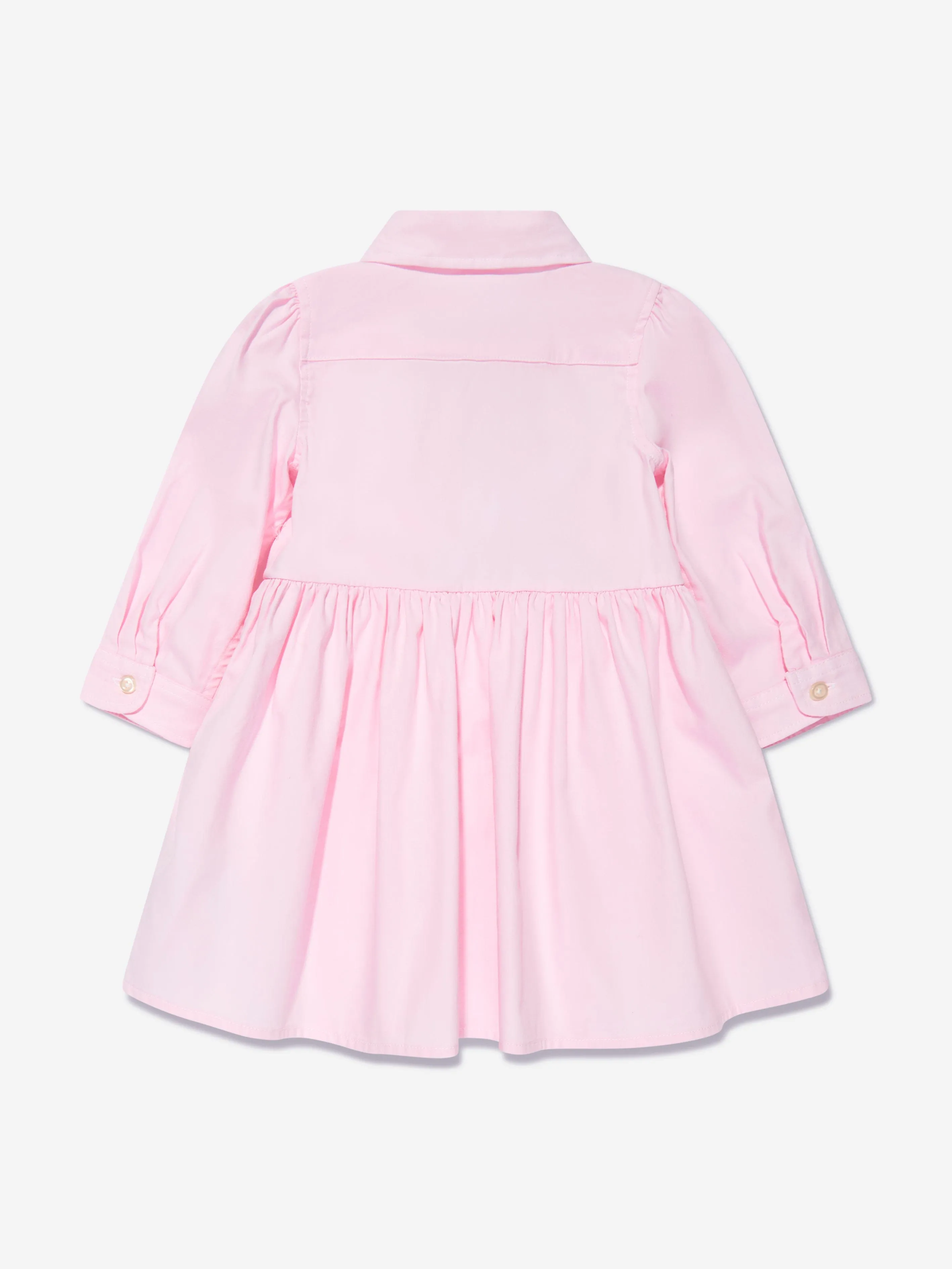 Ralph Lauren Baby Girls Oxford Shirt Dress in Pink