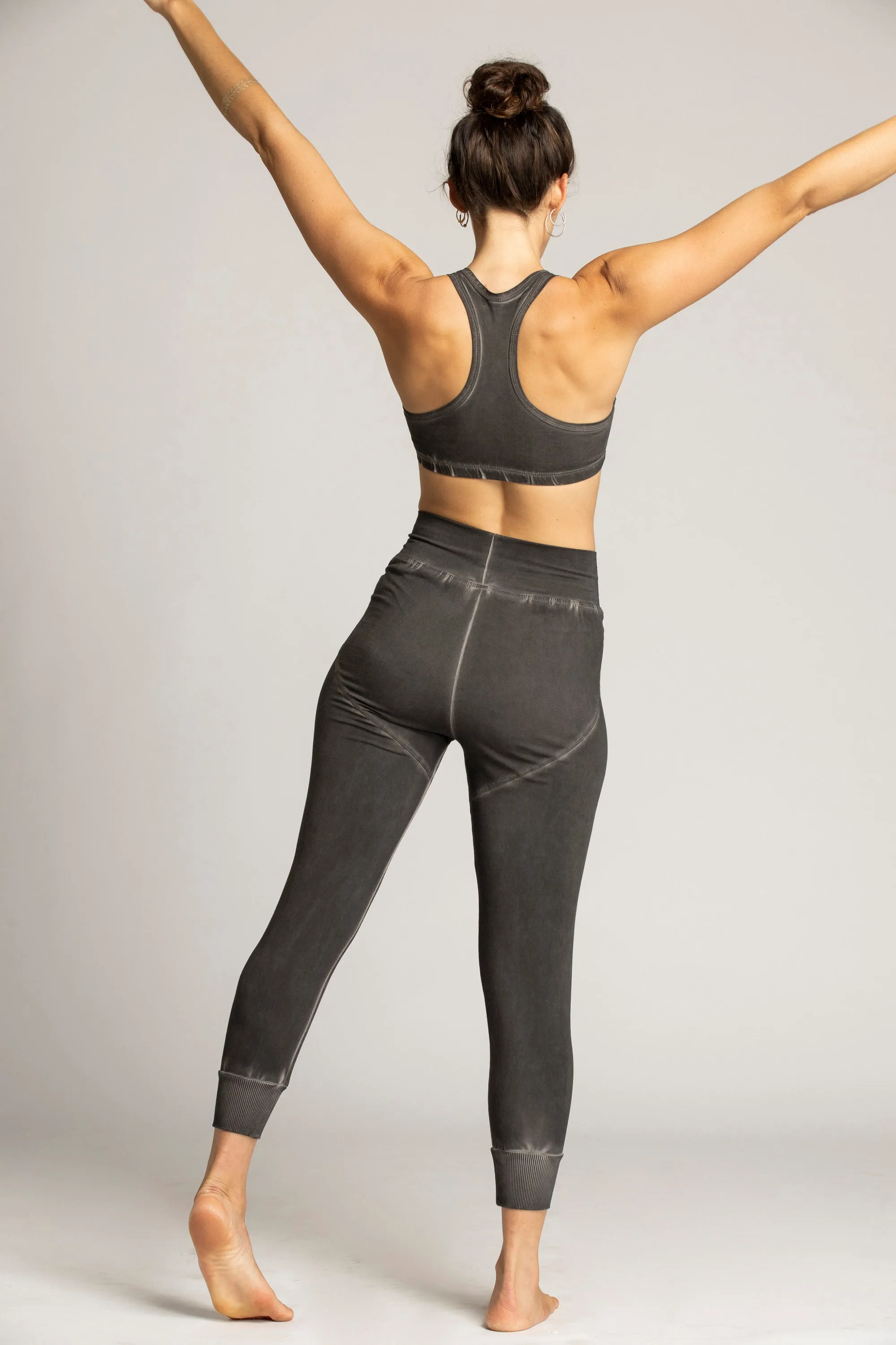 Ribbed Cuff Yoga Pants