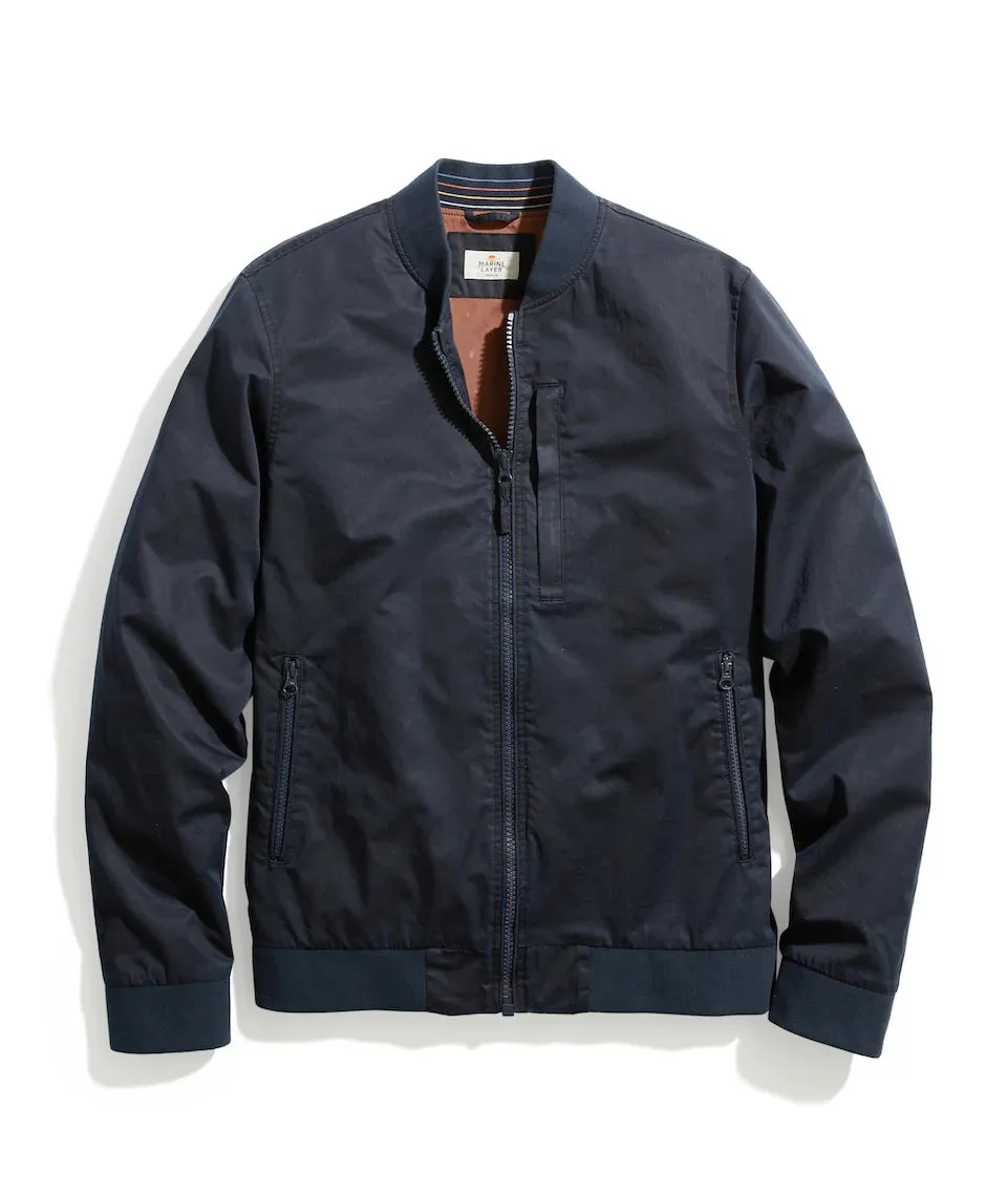 Rossland Dry Wax Bomber - Blue Black