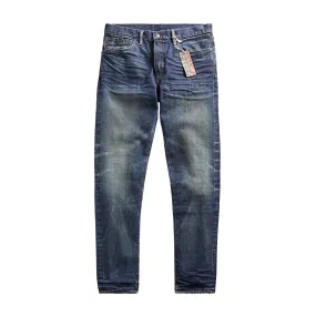 RRL by Ralph Lauren Slim Narrow Fit Stretch Denim Blue