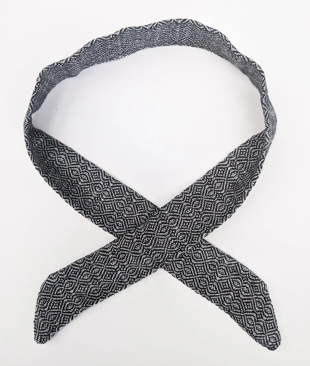 Silver Grey Handwoven Hair Scarf