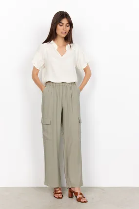 Soya Concept Relaxed Trousers Khaki