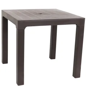 Sunnydaze Brown Outdoor Patio Dining Table - 31" Square