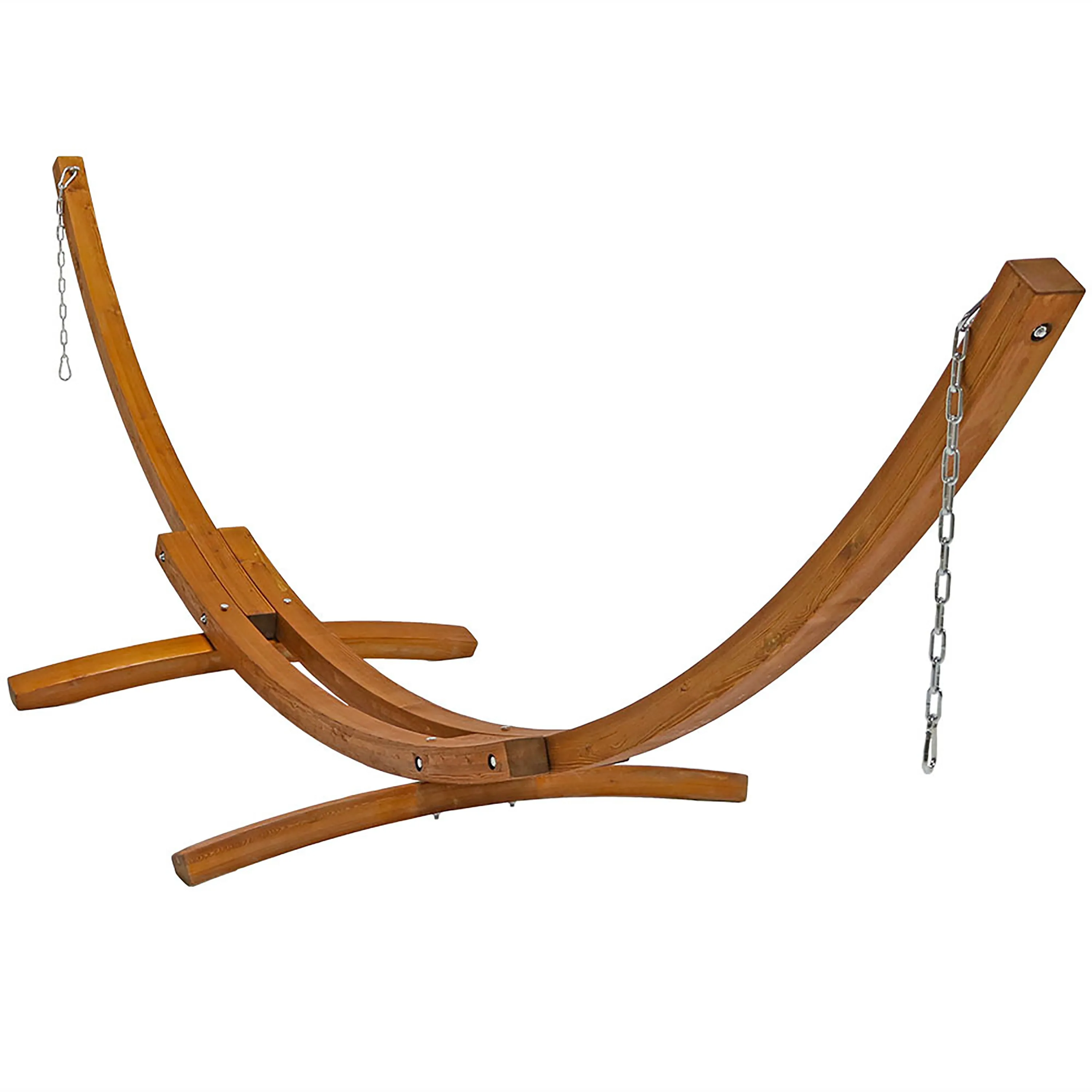 Sunnydaze Solid Wooden Curved Arc Hammock Stand