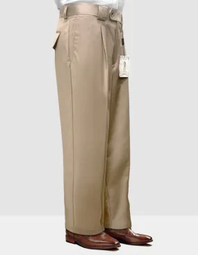 TAN WIDE LEG DRESS PANTS