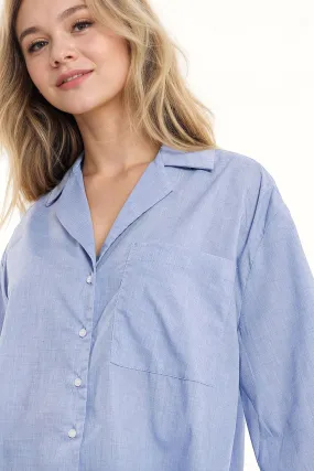 The Azure Polo Button Down