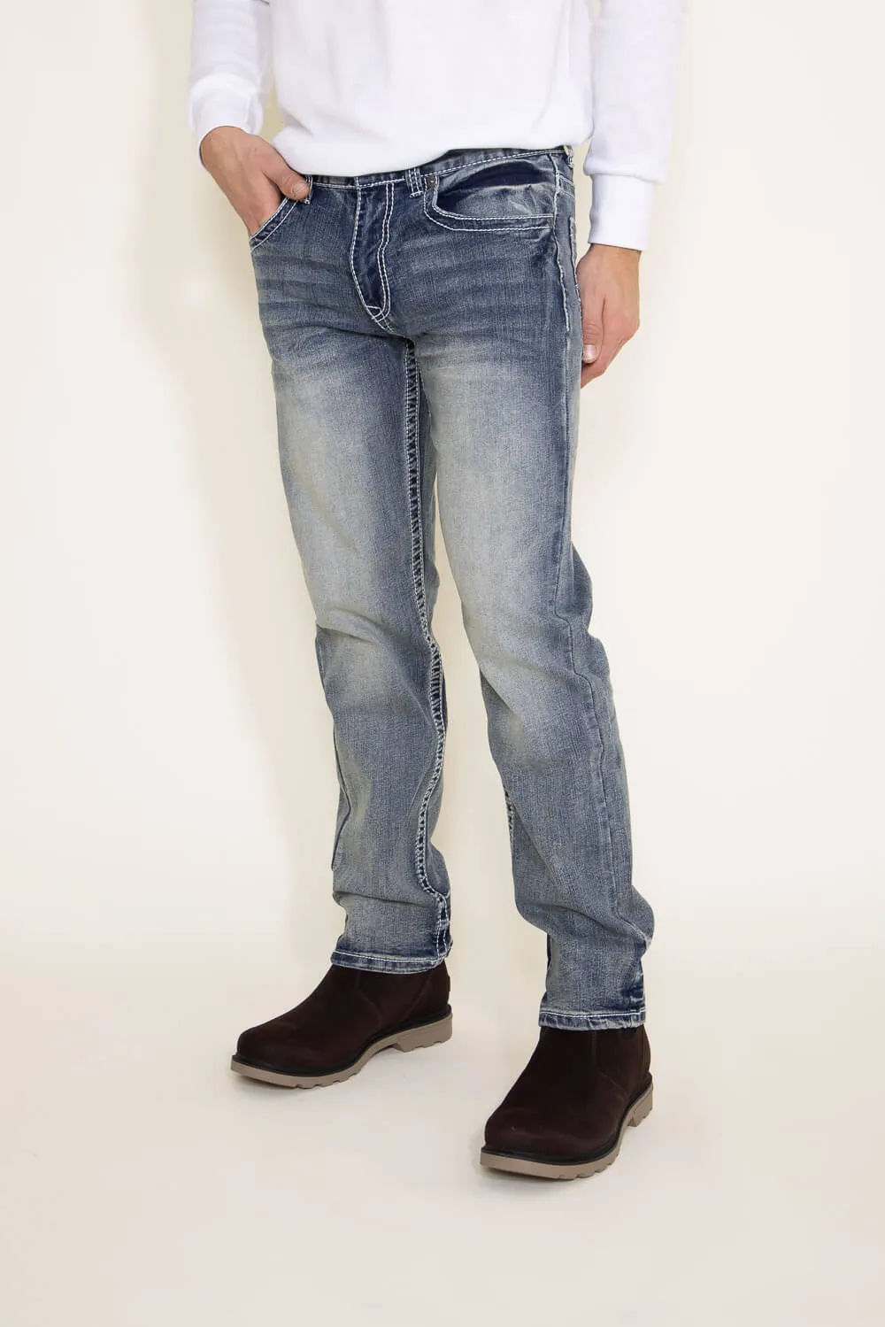 True Luck Melvin Straight Jeans for Men | TL15350136