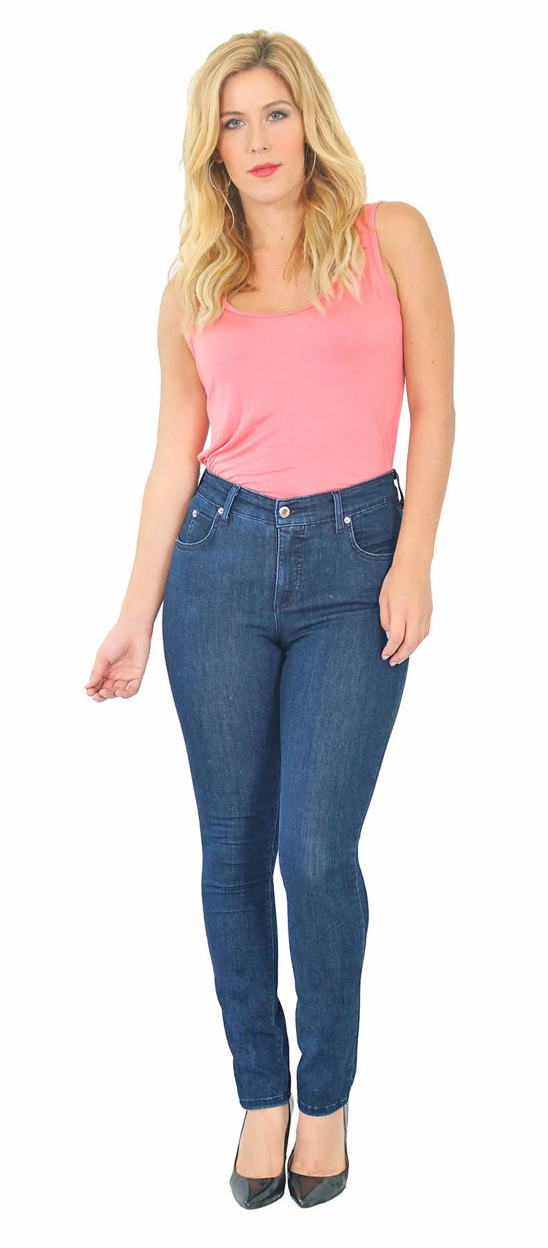 TrueSlim™ Indigo Rayon Skinny Jeans