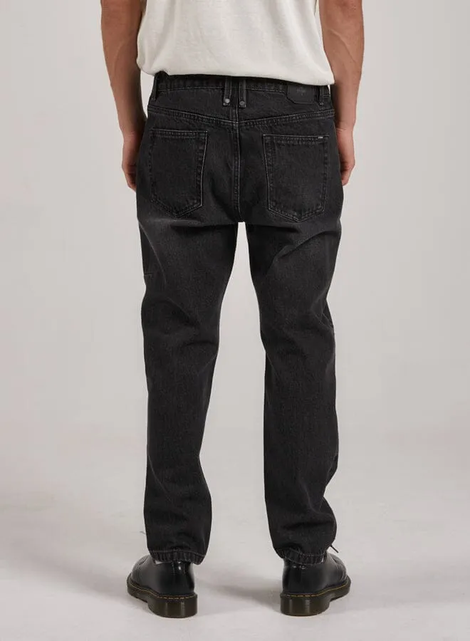 Unchopped Denim Jean - Smoke Black