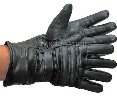 VL419 Vance Leaather Padded and Insulated Winter Gauntlet Gloves