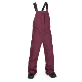 Volcom Kids Barkley Insulated Bib Overall 2025 Burgundy