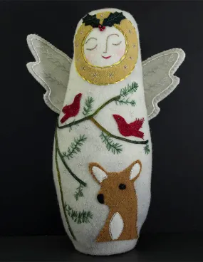 Winter Angel Doll Wool Applique KIT