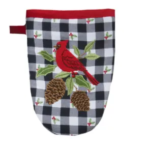 Winter Cardinal Grabber Mitt