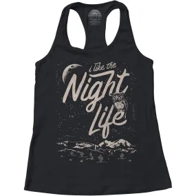 Women's I Like the Night Life Racerback Tank Top