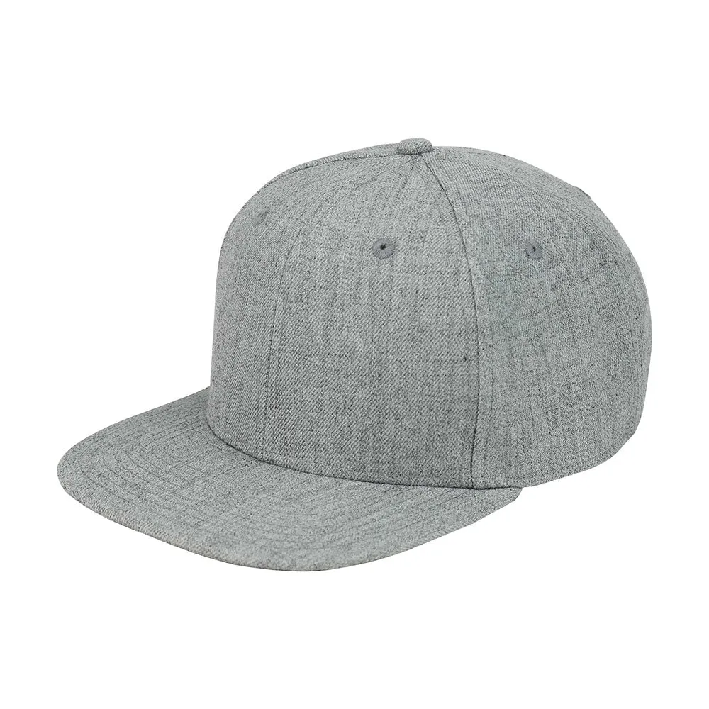 Wool Flat Bill Snapback Cap