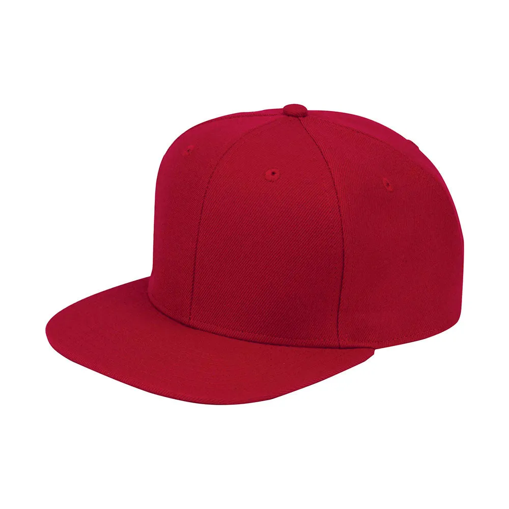 Wool Flat Bill Snapback Cap