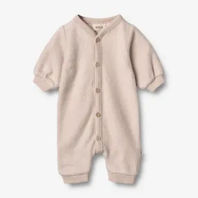 Wool Fleece Jumpsuit | Baby - pale lilac