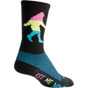 Wool Neon Sasquatch Cycling Socks - 6 inch