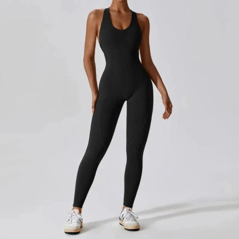 Yoga Jumpsuit Fitness Sports Overalls Gym Clothing Set